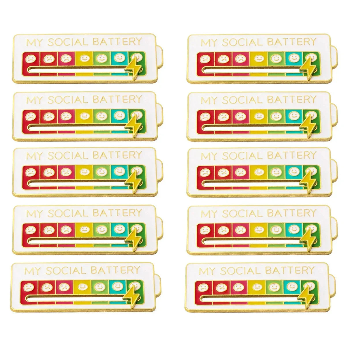 2025 Social Battery Status Brooch