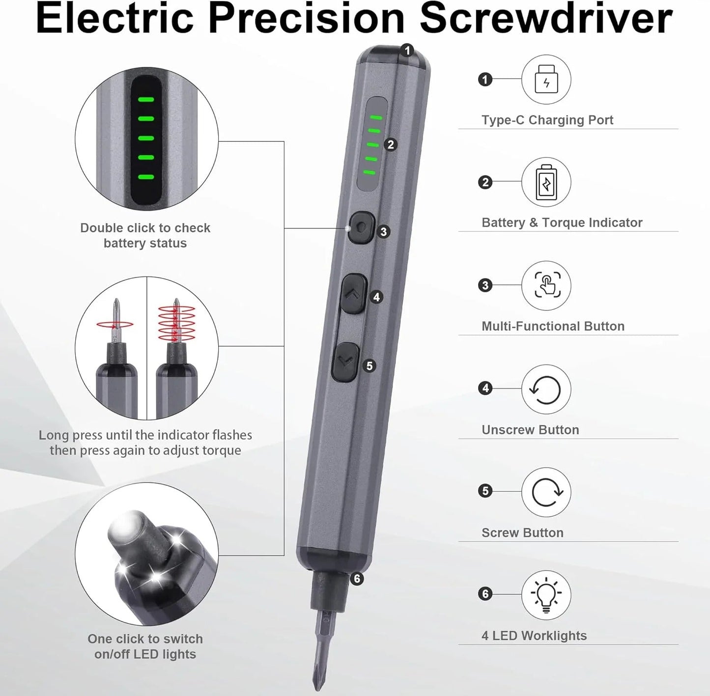 MINI 69-in-1 Mini Electric Precision Screwdriver Set