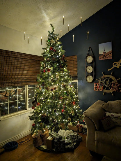 Flameless Floating Candles with Magic Wand – Halloween Decorations(Set of 12)